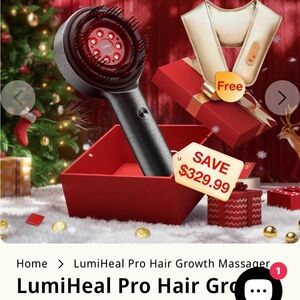 BREO scalp trilogy massager Pro Hair Growth Massager - Black